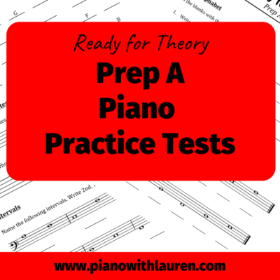 Piano Practice Theory Tests - Prep A (PDF Download)