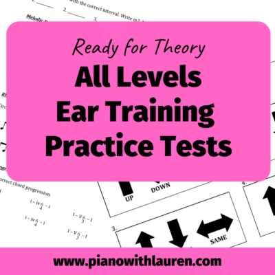 Practice Ear Training Tests - All Levels | (PDF Download)