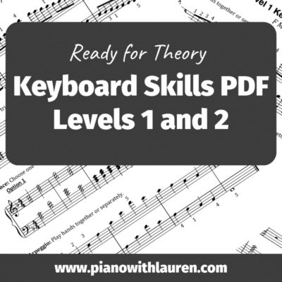 Keyboard Skills PDF - Levels 1 and 2
