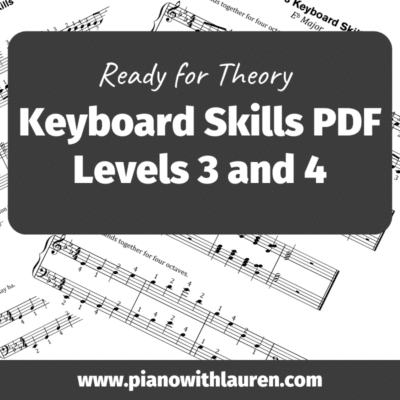 Keyboard Skills PDF - Levels 3 and 4