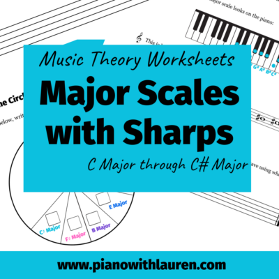 major scales with sharps worksheets