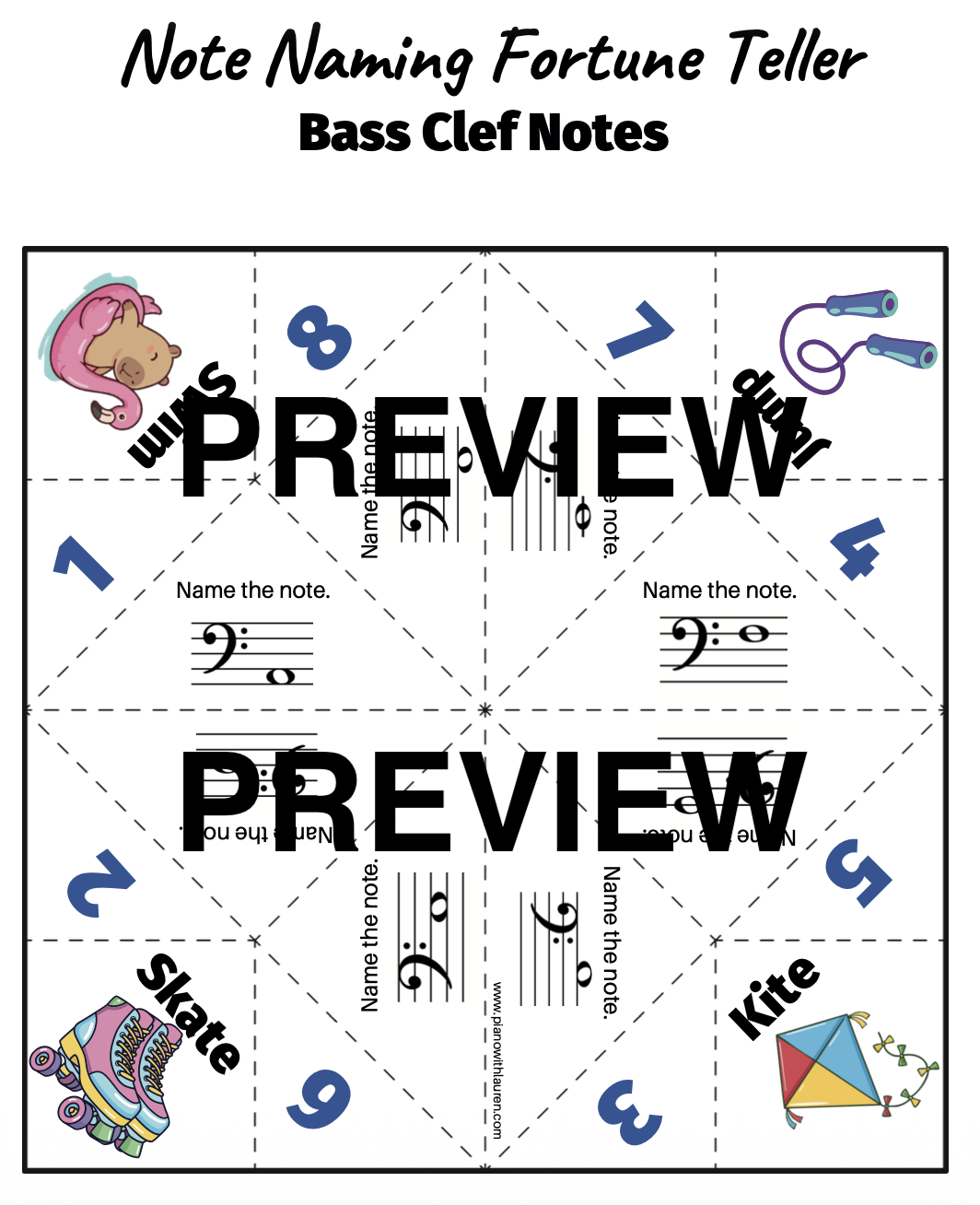 fortune teller note preview watermark fortune teller note preview watermark