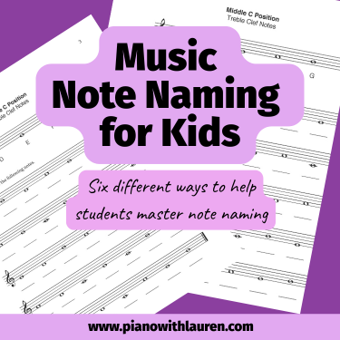 Music Note Naming for Kids